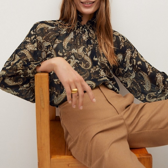 Mango Paisley Blouse - Picture 4 of 7